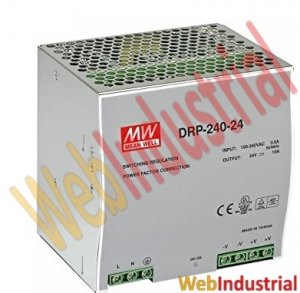 MEAN WELL - DRP-240-24-10 - DIN Rail Power Supply 240W 24 VDC 10A