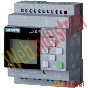SIEMENS - 6ED1052-1MD08-0BA0 LOGO! 12/24RCE, logic module, disp PS/I/O: 12/24VDC/relay, 8 DI (4AI/4DO)