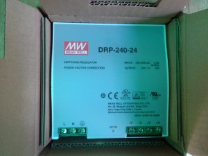 Fuente de alimentación de riel DIN 240W 24 VDC 10A DRP-240-24-10 MEANWELL