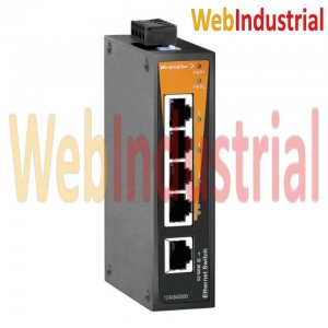 WEB INDUSTRIAL - WEIDMULLER 1240840000 - Switch Ethernet no administrable 5 puertos