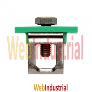 WEB INDUSTRIAL - WEIDMULLER 0502660000 - Brida de 22,5x8mm para barra colectora de 32x14mm verde-amarillo